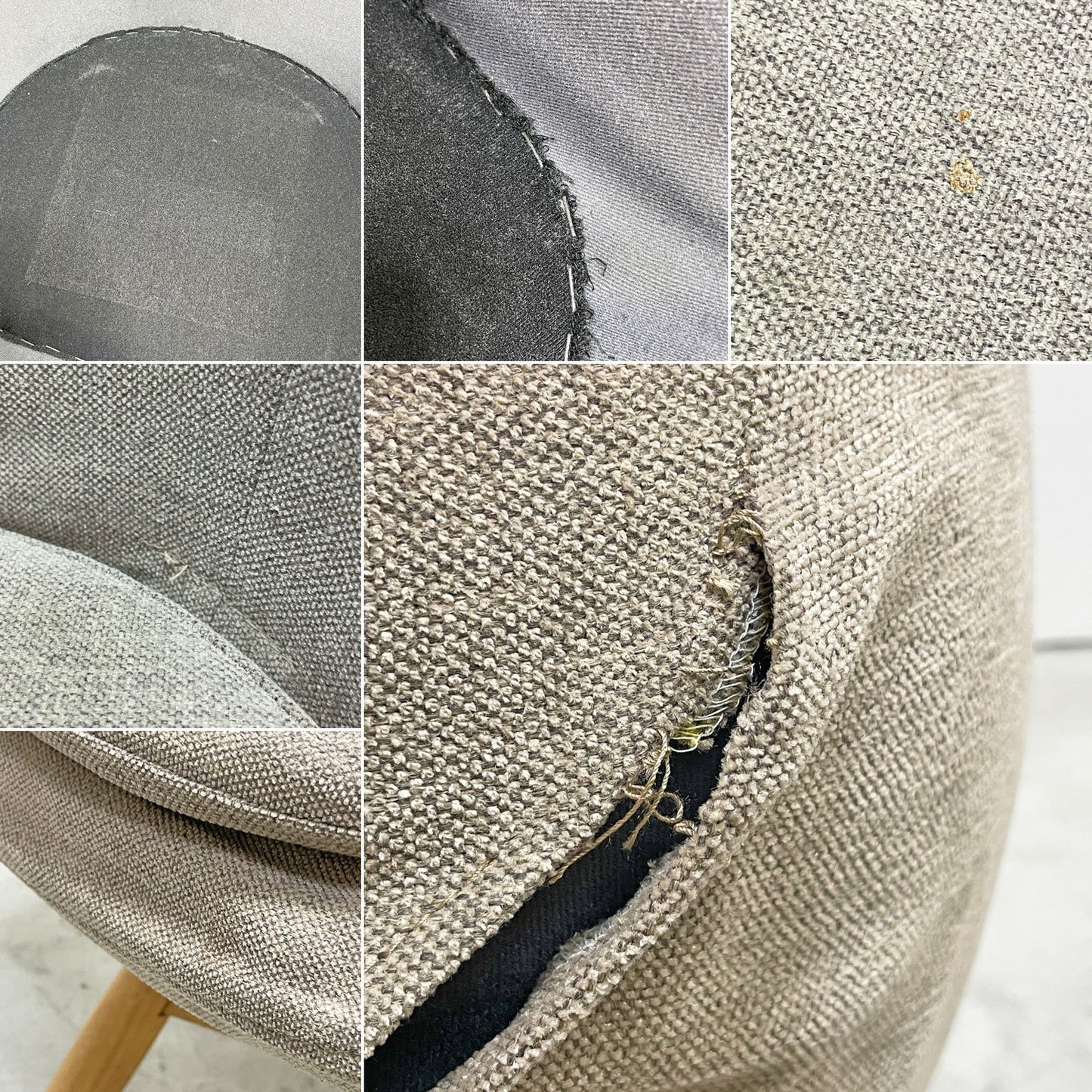 モモナチュラル Momo Natural モールドラウンドチェア MOLD ROUND M-ROUND CHAIR SO ダイニングチェア アルダー材 カバーリング 回転式 定価￥45,000- B ●