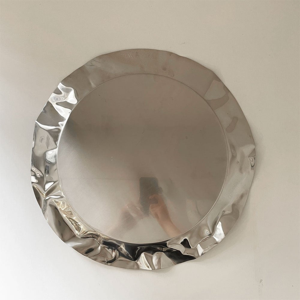 アレッシィ ALESSI フォワ Foix ラウンドトレイ Φ44cm ステンレス製 リュイス・クロテート Lluis Clotet イタリア 参考価格￥22,535- ◎