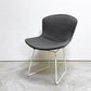 ノル Knoll 420 サイドチェア ワイヤーチェア ダイニングチェア ホワイト × グレー ファブリック フルカバー仕様 ハリー・ベルトイア ミッドセンチュリー ビンテージ ●