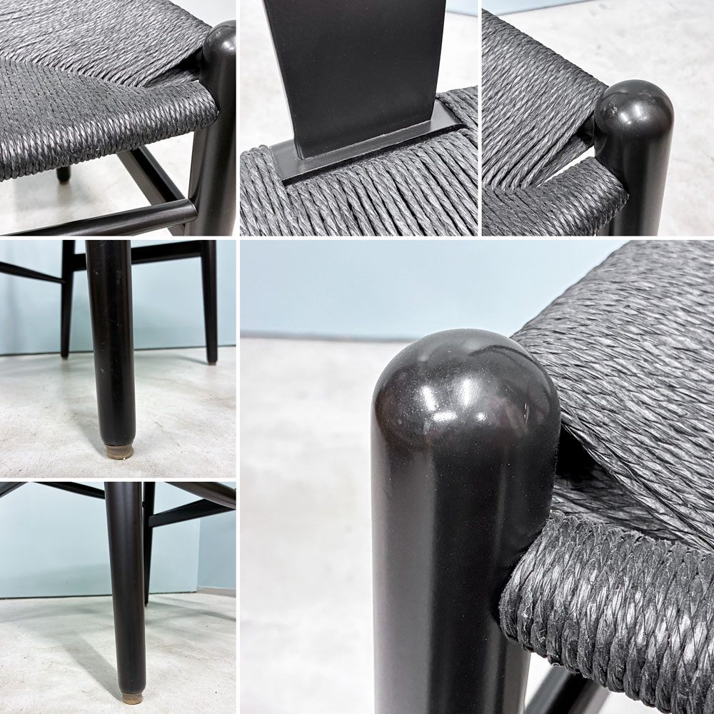 カールハンセン＆サン Carl Hansen & Son CH24 Yチェア ブラックラッカー×ブラックペーパーコード ビーチ材 ハンス・J・ウェグナー デンマーク 北欧家具 ◎