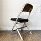 クラリン CLARIN フォールディングチェア FOLDING CHAIR シートクッション ブラック 折りたたみ アメリカ製 P.F.S.取扱 廃番仕様 ◎