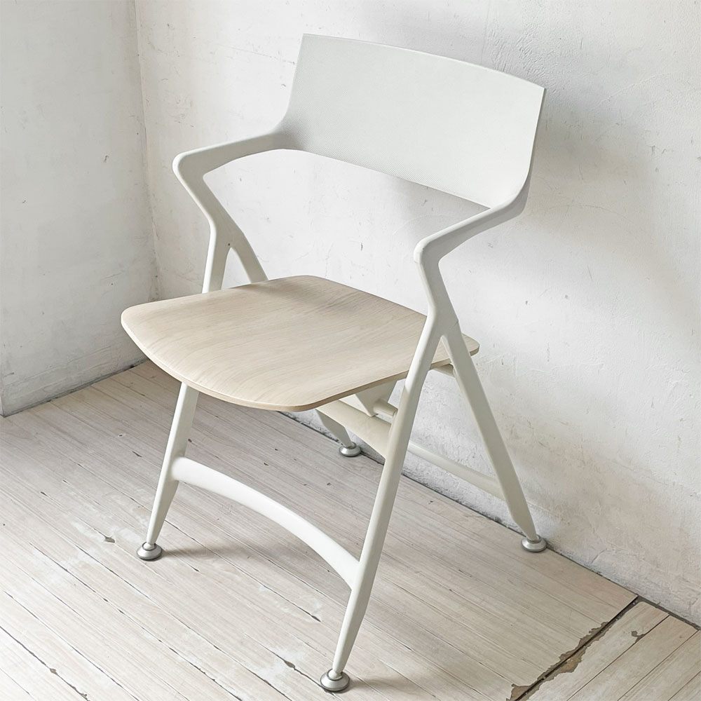 カルテル kartell ドリーチェア Dolly Chair プライウッドシート ホワイトウォッシュ 折りたたみ アントニオ・チッテリオ イタリア 希少廃番 ★