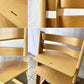 ストッケ STOKKE トリップトラップ TRIPP TRAPP ベビーチェア キッズチェア ナチュラル S/N6～ プラスチックガード ジュニアクッション付き ノルウェー 北欧家具 ◇