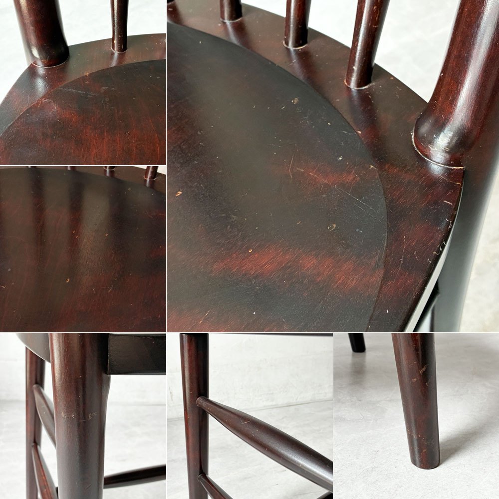 松本民芸家具 220F型 チェア Finnish style Chair ダイニングチェア ミズメザクラ材 民藝家具 和モダン 定価￥148,500- B ★