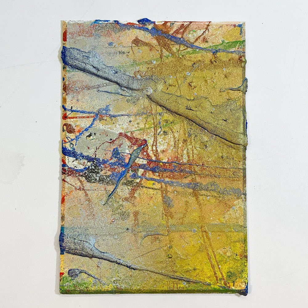 今井アレクサンドル ポストカード 油絵原画 アート 抽象画 アンフォルメル 10×15㎝ 直筆サイン 2015年 現代アート 今井俊満 D ★