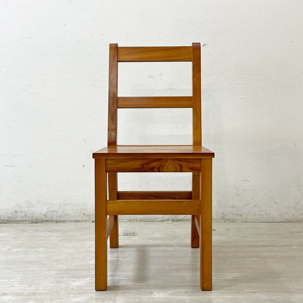 ウニコ unico ブレス BREATH ダイニングチェア ボーダーバック チーク無垢材 廃番 B ●