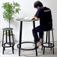ヘイ HAY リボルバー バースツール ハイ REVOLVER BAR STOOL HIGH H76cm ブラック 回転式座面 レオン・ランズメイヤー デンマーク 定価￥56,100 - B ●