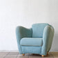 イデー IDEE ミニミラーアームチェア MINI MILLER ARM CHAIR パーソナルチェア シングルソファ ファブリック ブルーグレー ◇