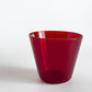 ヌータヤルヴィ Nuutajarvi #2744 タンブラー グラス レッド カイ・フランク Kaj Franck ガラス Φ7cm × H6.5cm 北欧食器 ビンテージ ■