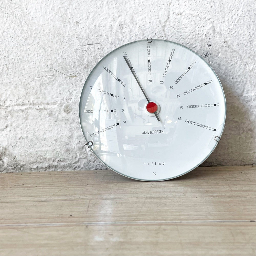 ローゼンダール Rosendahl アルネ・ヤコブセン バンカーズ Bankers 温度計 Thermometer ウェザーステーション Φ12cm ★