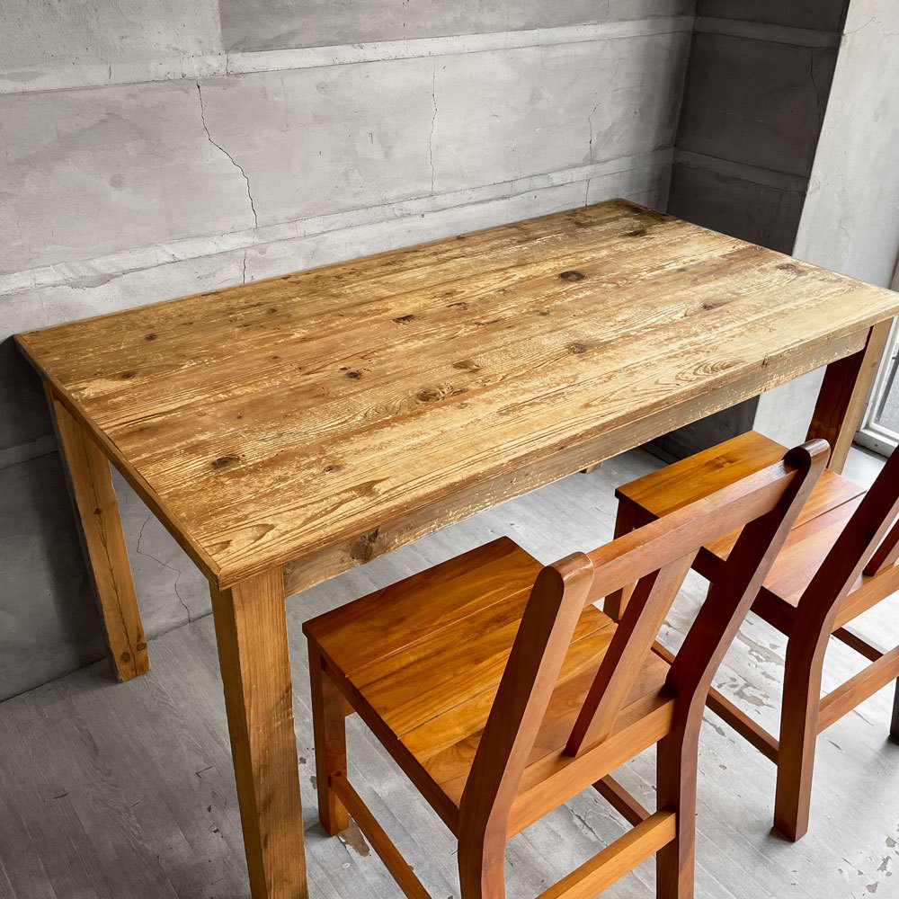 クラッシュゲート CRASH GATE イージーライフ EASY LIFE ヨハン JOHAN ダイニングテーブル パイン古材 W140cm 廃番仕様 ♪