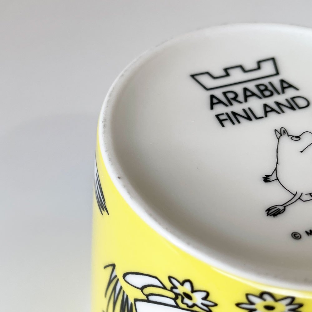 アラビア ARABIA ムーミンマグ MOOMIN スノークのお嬢さん フローレン イエロー 廃番 フィンランド 北欧食器 ◎