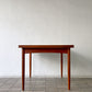 北欧ビンテージ vintage チーク材 エクステンションダイニングテーブル W140-195-250cm 伸長式 HIKE購入品 ◇