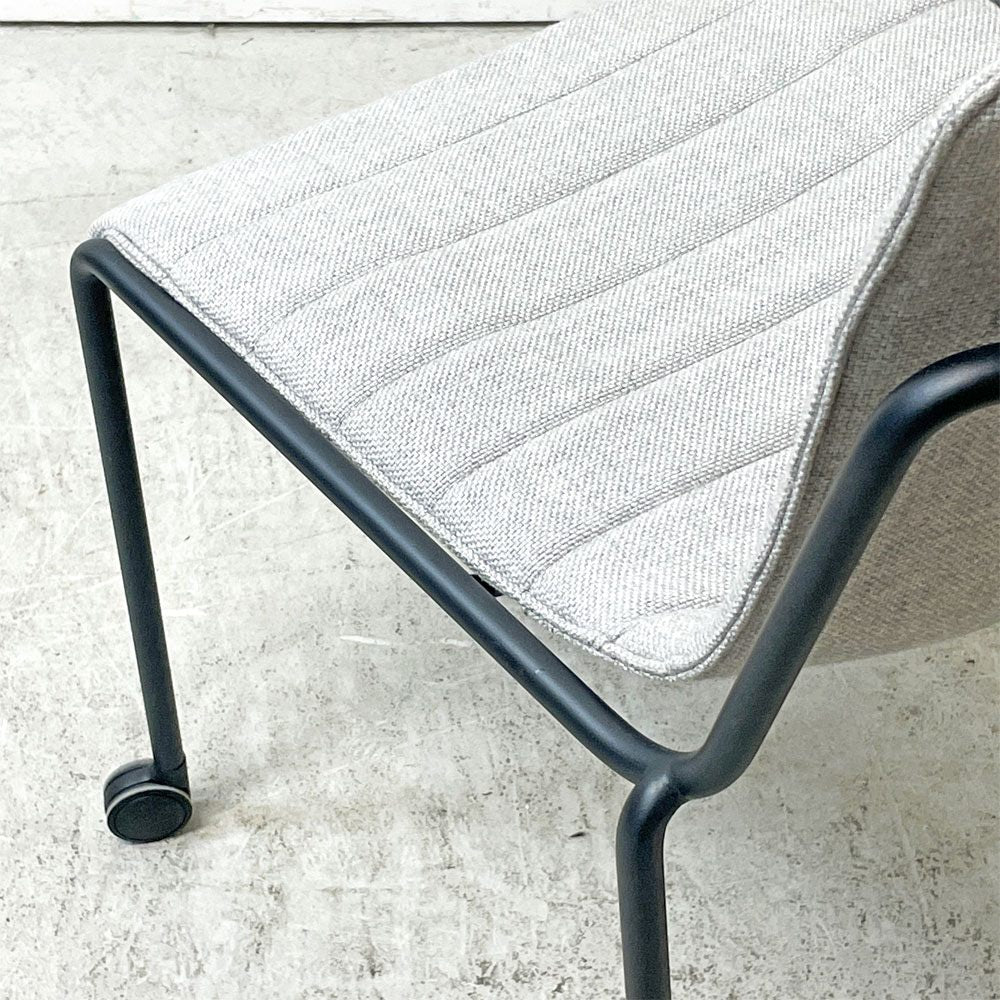 コクヨ KOKUYO オフセットフレームチェア offset frame chair オフィスチェア スタッキングチェア 4本脚 ファブリックシート スカイグレー キャスター D ●