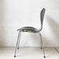 フリッツハンセン Fritz Hansen セブンチェア ダイニングチェア ブラック ラッカー再塗装 アルネ・ヤコブセン デンマーク スタッキングチェア 北欧家具 ★