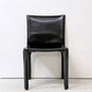 カッシーナ Cassina キャブチェア 412 CAB CHAIR アームレス 最高級本革 マリオ・ベリーニ MoMA 永久展示品 イタリアンモダン ●