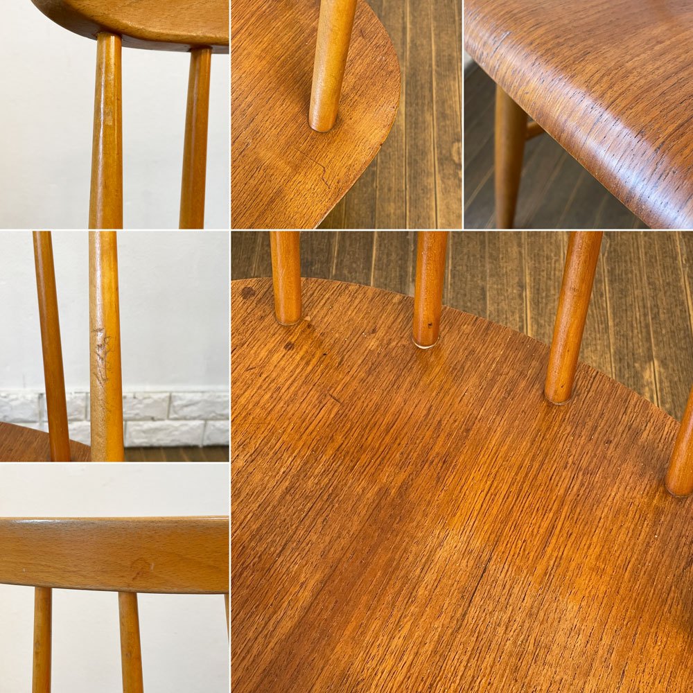 エズビーヴァーケン Edsby Verken ファネットチェア Fanett Chair ダイニングチェア イルマリ・タピオヴァーラ スウェーデン 北欧ビンテージ ◎