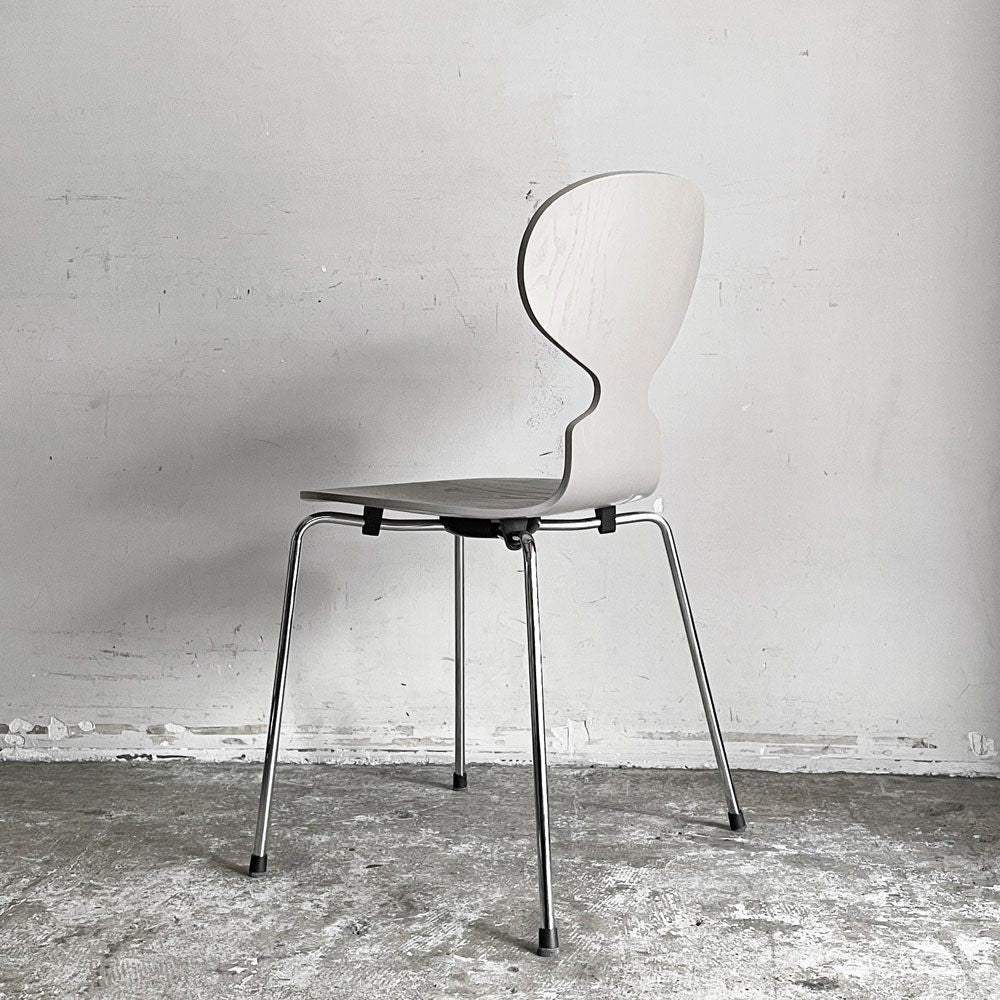 フリッツハンセン Fritz Hansen アントチェア ANT CHAIR 4本脚 ディープクレイ カラードアッシュ アルネ・ヤコブセン デンマーク 美品 ■