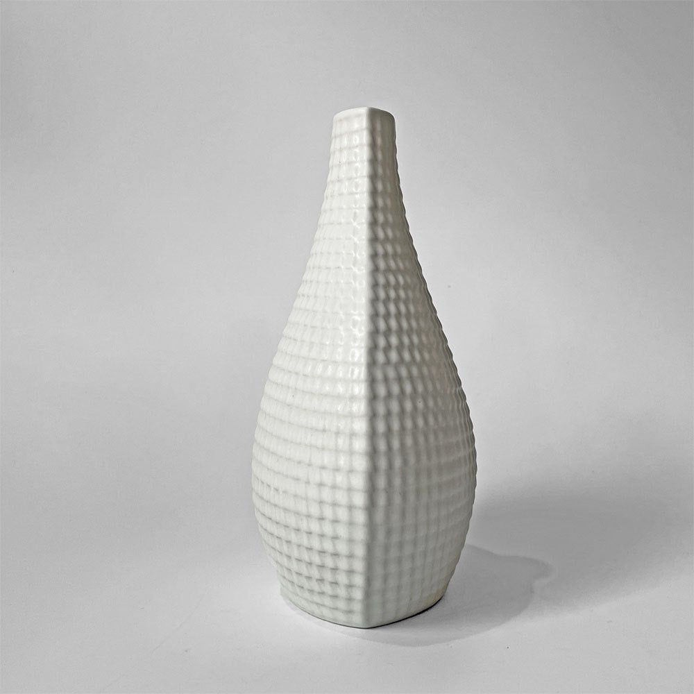 グスタフスベリ GUSTAVSBERG レプティル Reptil フラワーベース 花瓶 スティグ・リンドベリ Stig Lindberg 北欧 ビンテージ ホワイト ★