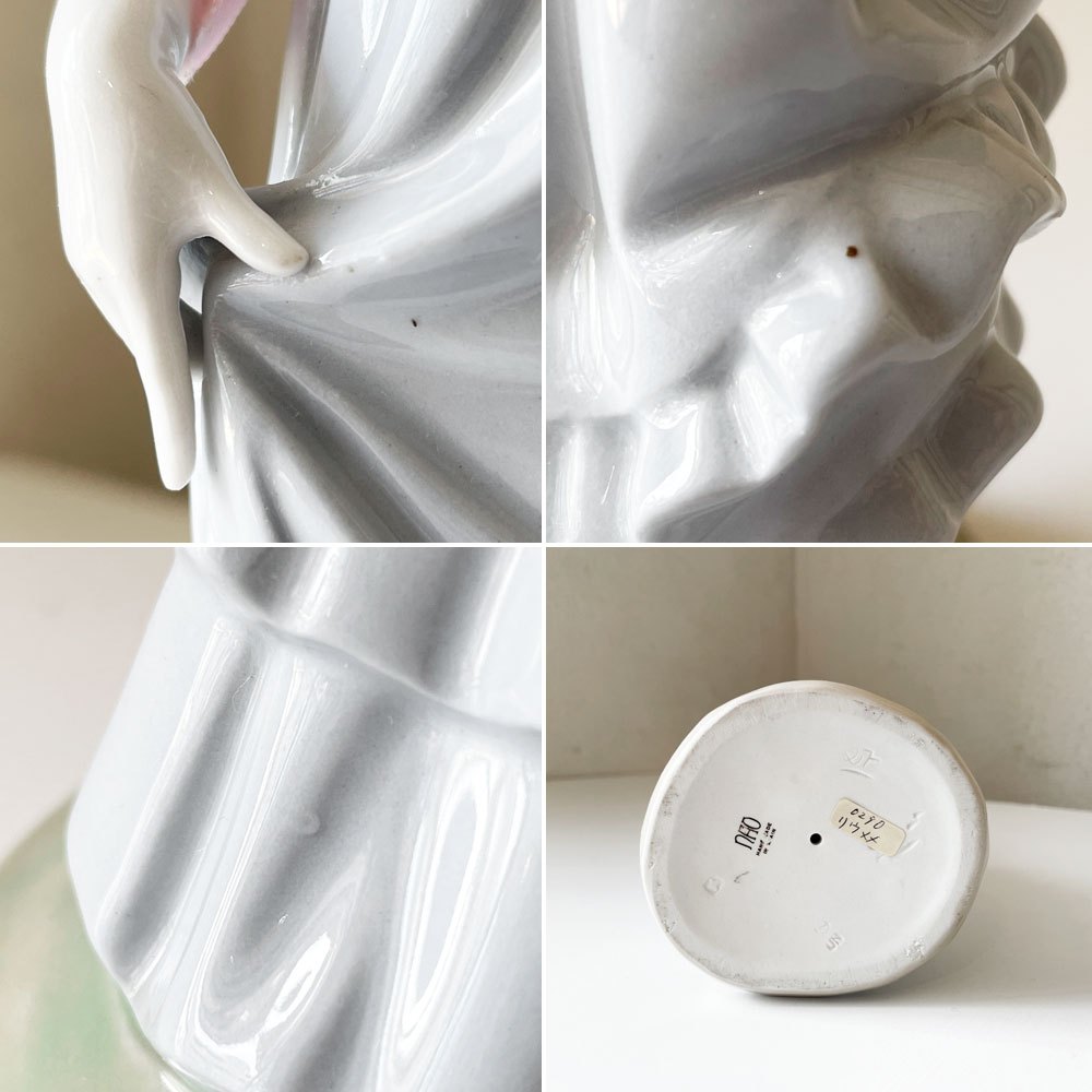 リヤドロ LLADRO ナオ NAO 帽子を被った女性 フィギュリン H31cm 陶器人形 ポーセリンアート 置物 スペイン ◎
