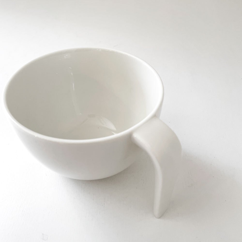 イッタラ iittala エゴ Ego ブレックファーストカップ ホワイト ステファン・リンドフォース Stefan Lindfors フィンランド 北欧食器 廃番 ◎