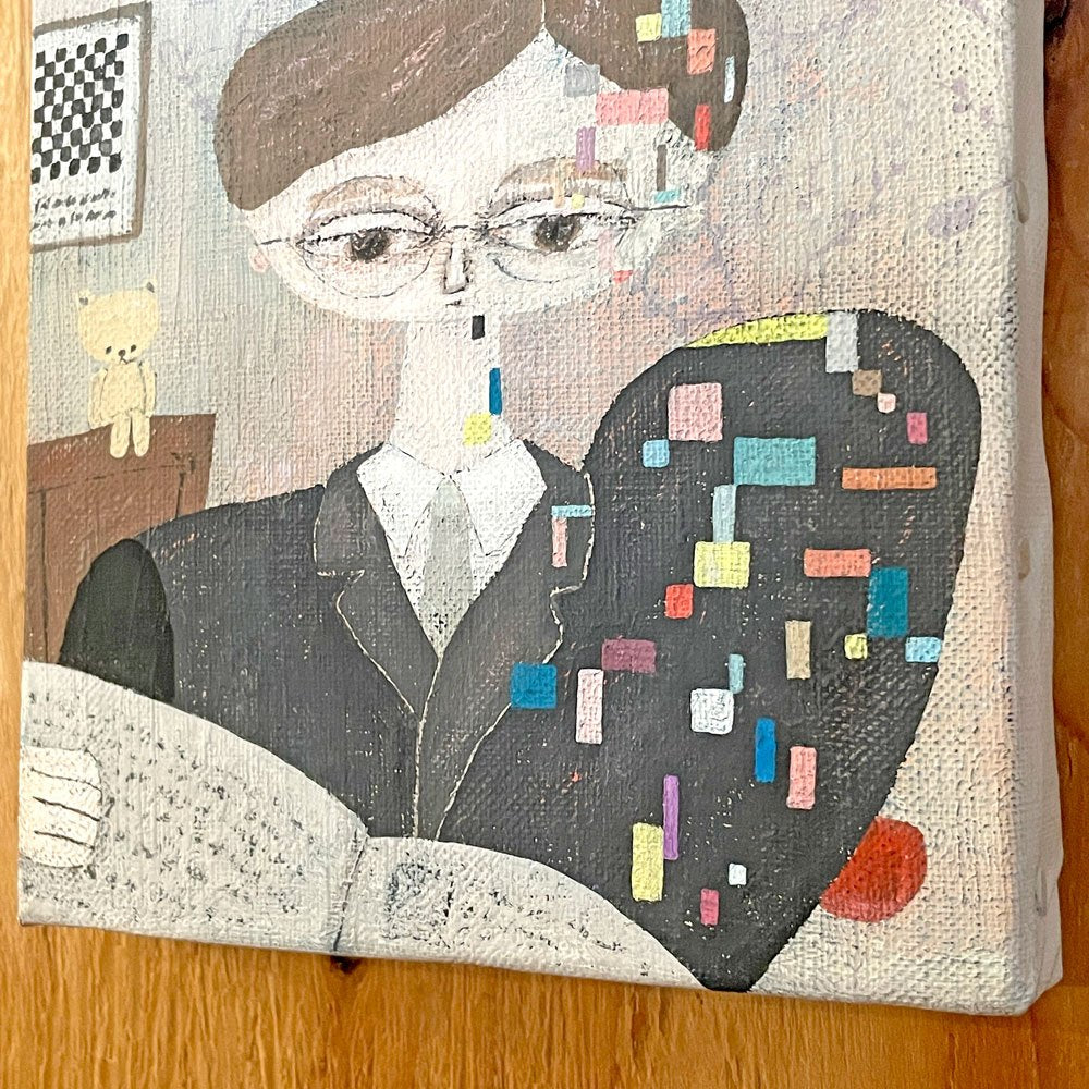 きたしまたくや　「変身」2019 パネル 14×18cm サインあり 現代作家 ■