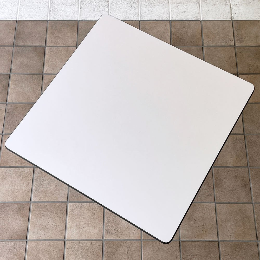ハーマンミラー Herman Miller コントラクトベース ダイニングテーブル スクエア 幅76cm イームズ ミッドセンチュリー ◇