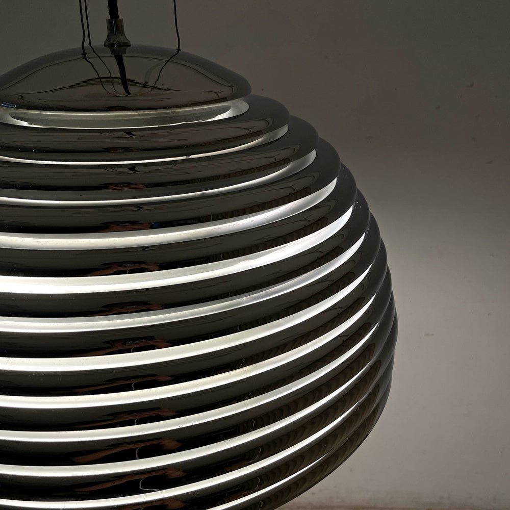 ヤマギワ yamagiwa サツールノ SATURNO ペンダントライト Φ50cm 4灯 70s 本澤和雄 モダン スペースエイジ  要電気工事 ●