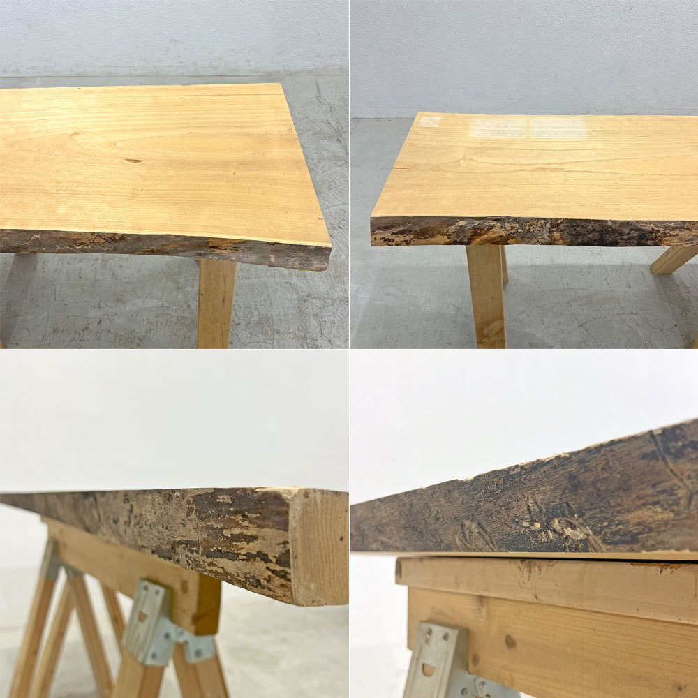無垢 一枚板 天板 キリ材 奥会津 ワークデスク カウンター DIY 北欧テイスト 和モダン 〓