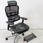 エルゴヒューマン Ergohuman エルゴヒューマンチェアプロ EHPーLPL KM-11 デスクチェア 収納式オットマン エラストメリック・メッシュ アルミダイキャスト ●