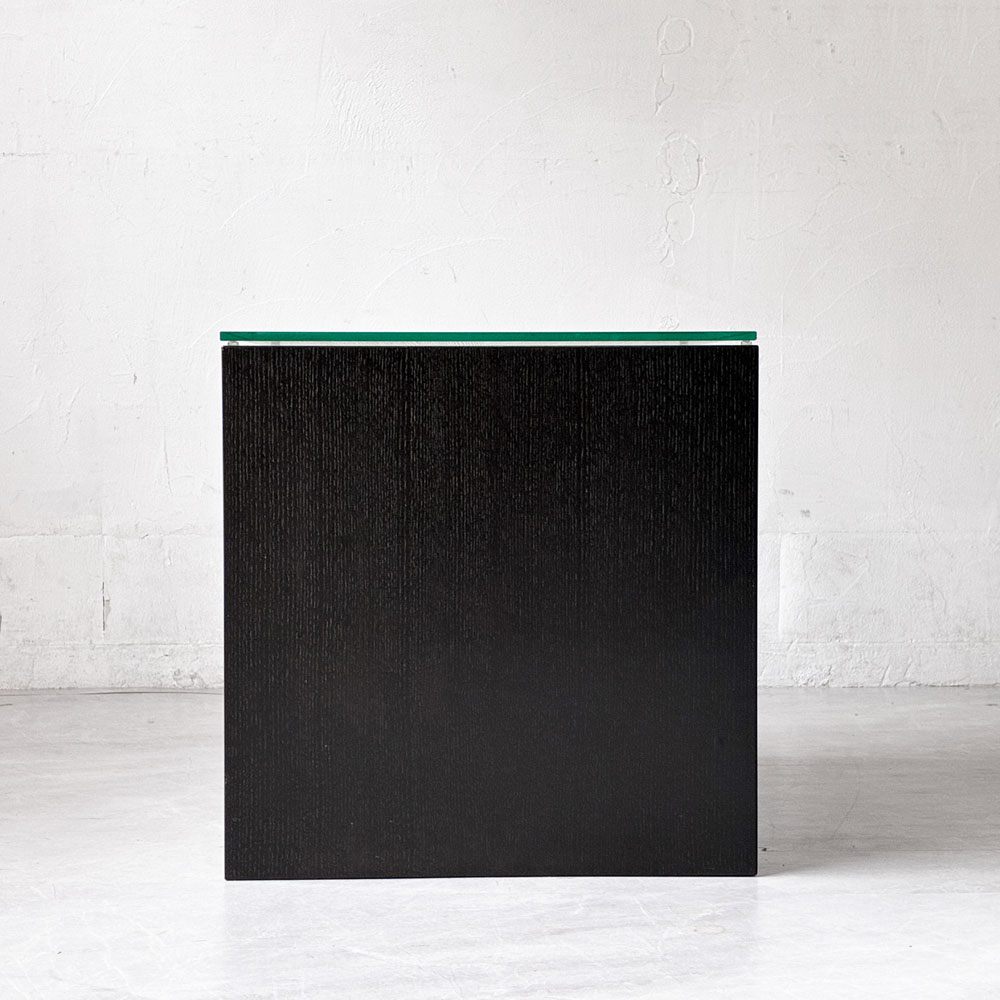 カッシーナイクスシー Cassina ixc ゼン ZEN サイドテーブル アッシュ材 ブラック ガラストップ カトリーヌ・メミ モダンデザイン 廃番 ★