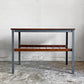 トラックファニチャー TRUCK FURNITURE ブーメラン BOOMERANG SIDE TABLE サイドテーブル 楢無垢材 スチール脚 W39cm インダストリアル ■