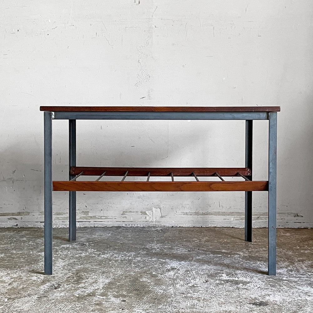 トラックファニチャー TRUCK FURNITURE ブーメラン BOOMERANG SIDE TABLE サイドテーブル 楢無垢材 スチール脚 W39cm インダストリアル ■