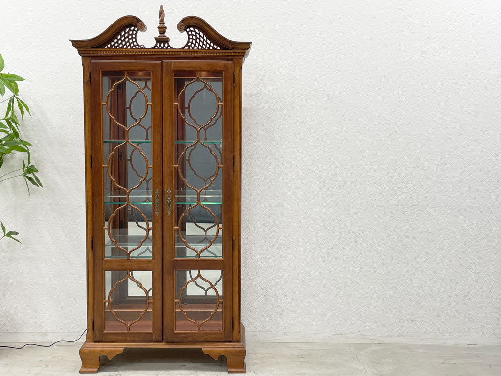 アメリカンドロー American draw Furniture ガラス キュリオケース チャイナ キャビネット China Cabinet 飾り棚 ディスプレイ 〓