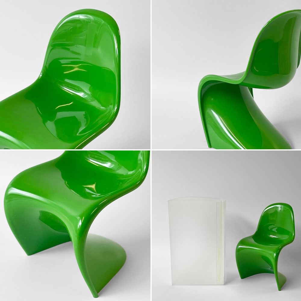 ヴィトラ デザインミュージアム Vitra Design Museum ミニチュアコレクション パントンチェア 1/6スケール 限定カラー グリーン 箱付き ◇