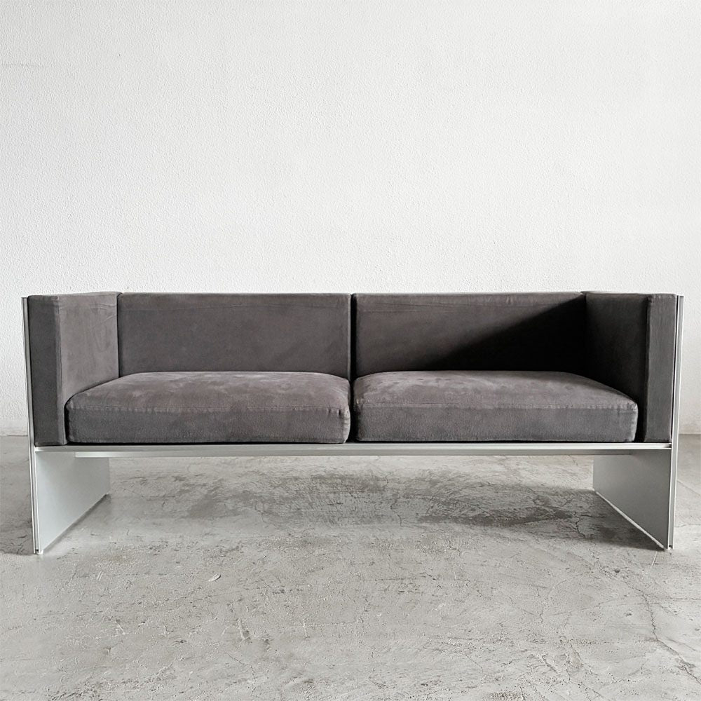 カッシーナイクスシー Cassina ixc. エアーフレーム AIR FRAME 30073 ミッドソファ MID SOFA 3人掛け W166cm グレー系 ファブリック デヴィッド・チッパーフィールド 〓
