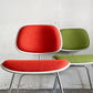 ハーマンミラー Herman Miller ツーピースプラスチックチェア Two Piece Plastic Chair DCM ホワイト オレンジ ファブリック張替済 ビンテージ 希少 ■