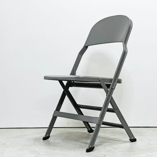クラリン CLARIN フォールディングチェア オールスチール アームレス グレー 折り畳み椅子 USA 米国 P.F.S 取扱い ●