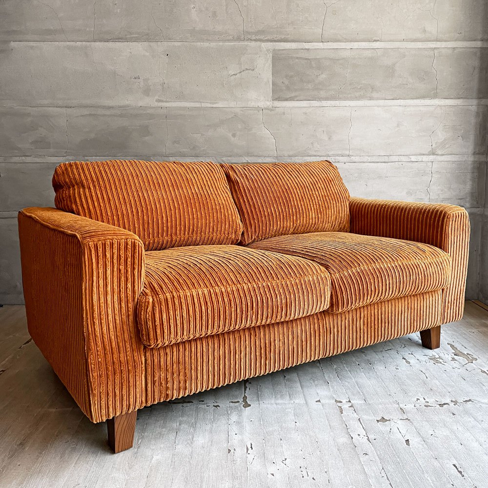 アクメファニチャー ACME Furniture ジェティ フェザー ソファ JETTY feather SOFA 2P 2人掛け コーデュロイ マスタード  定価￥284,900- ♪