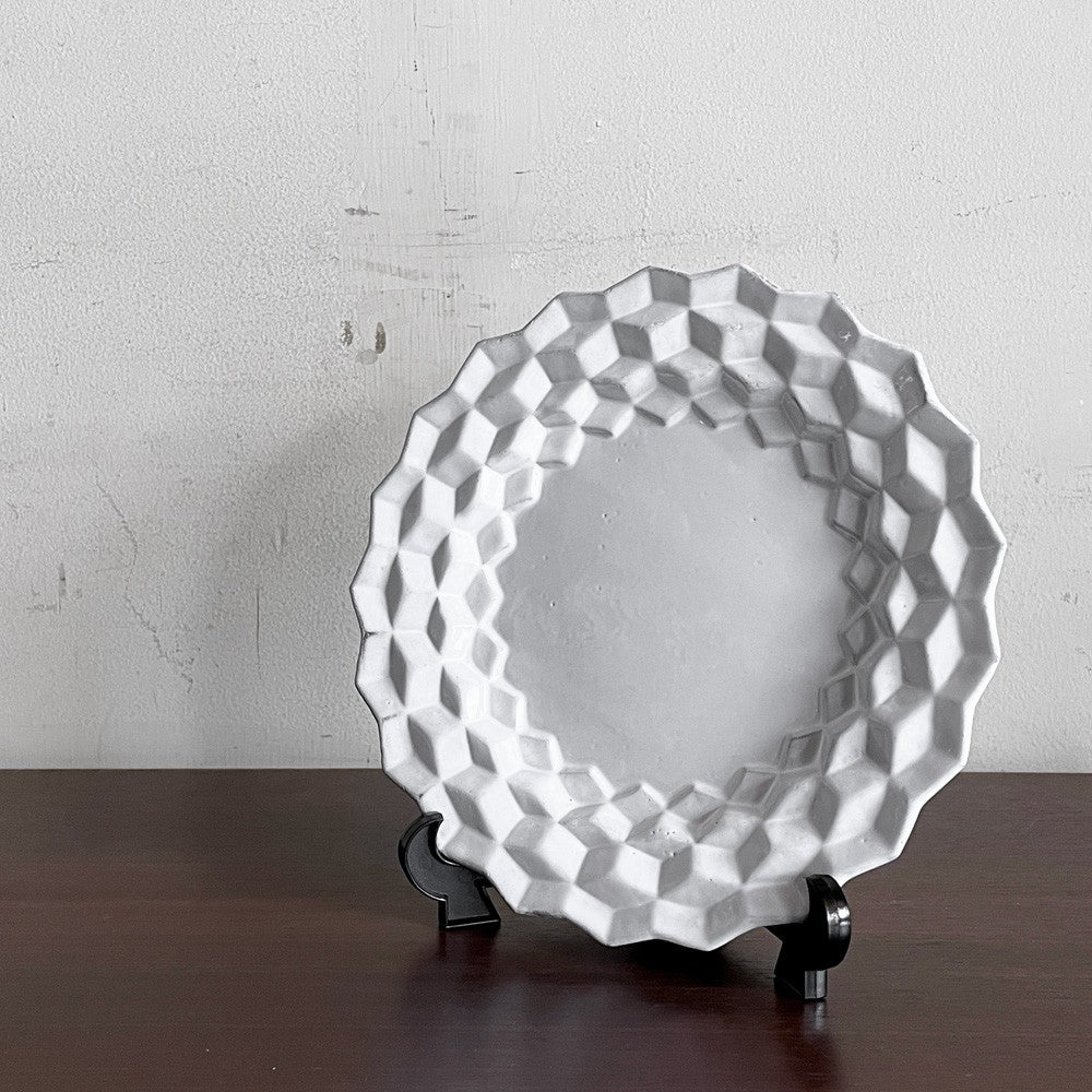 アスティエ・ド・ヴィラット Astier de Villatte キューブ Cube スーププレート W23cm 陶器 フランス ■