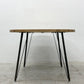 クラッシュゲート CRASH GATE ノットアンティークス Knot antiques FRANK フランク オーク材 ラウンド ダイニングテーブル Φ105cm スチール脚 展示美品 〓