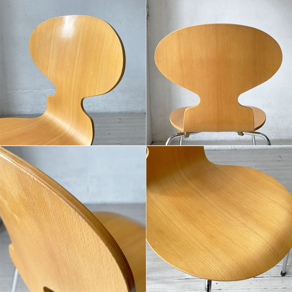 フリッツハンセン Fritz Hansen 3101 アリンコチェア アントチェア 4本脚 ナチュラルビーチ ラッカー仕上げ アルネ・ヤコブセン E ★
