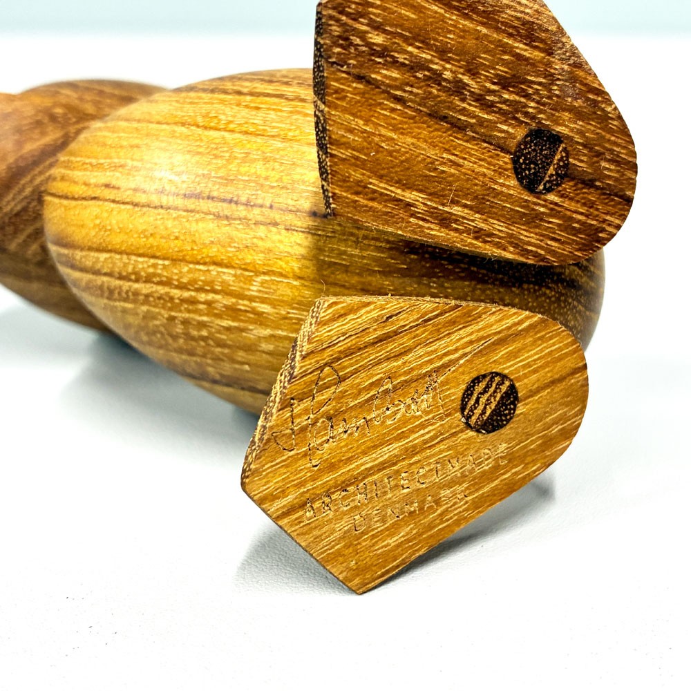 アーキテクトメイド Architectmade ダックリング Duckling チーク無垢材 オブジェ H9cm ハンス・ボーリン Hans Bolling 定価￥16,390- A ◎