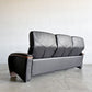 冨士ファニチア FUJI FURNITURE 3pソファ＋オットマン2台付き W200cm 本革張り リクライニング機能付き 〓