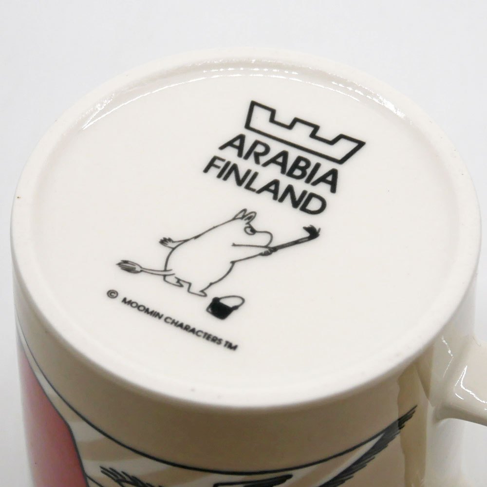アラビア ARABIA ムーミンマグ MOOMIN フィリフヨンカ ベージュ 2004-13年 廃番 フィンランド 北欧食器 ●