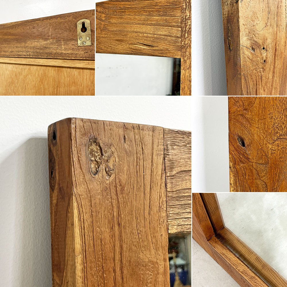 アデペシュ a.depeche オールドチークミラー old teak mirror ウォールミラー 姿見 Lサイズ 定価 ￥85,800- ●
