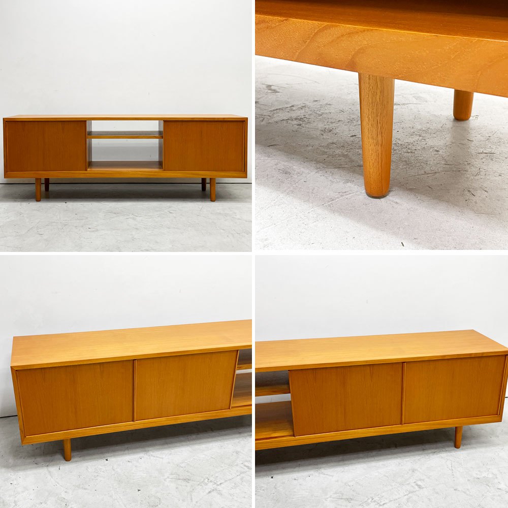 クロロス CHLOROS Cut Through 2step テレビボード AVボード チーク材 北欧スタイル 152cm 定価￥73,700- ●