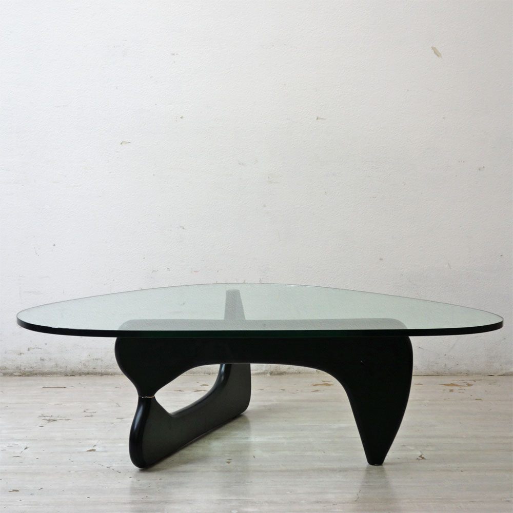 イサムノグチ Isamu Noguchi コーヒーテーブル Coffee Table ガラス天板厚20mm リプロダクト品 デザイナーズ家具 名作 ●