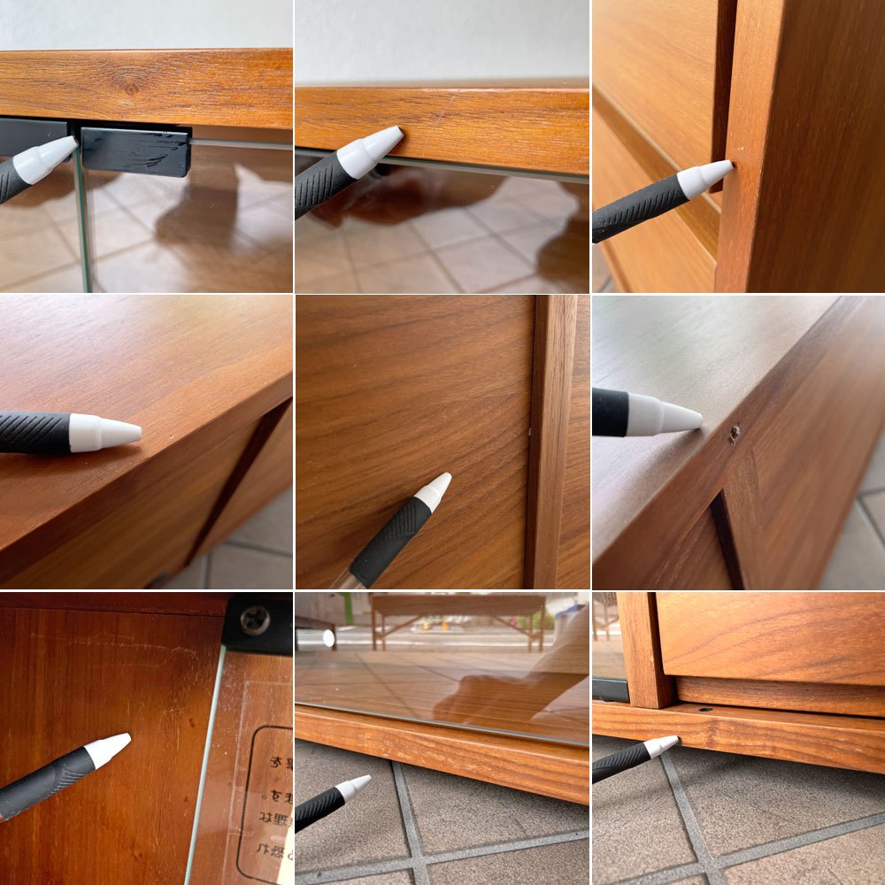 無印良品 MUJI ウォールナット材 スタッキングキャビネット AVボード w162cm ナチュラル 北欧スタイル◇