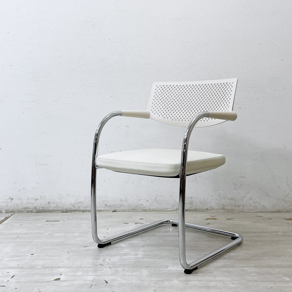 ヴィトラ vitra ビザビ2 Visavis2 アームチェア デスクチェア カンティレバー スタッキング不可仕様 アントニオ・チッテリオ B ●